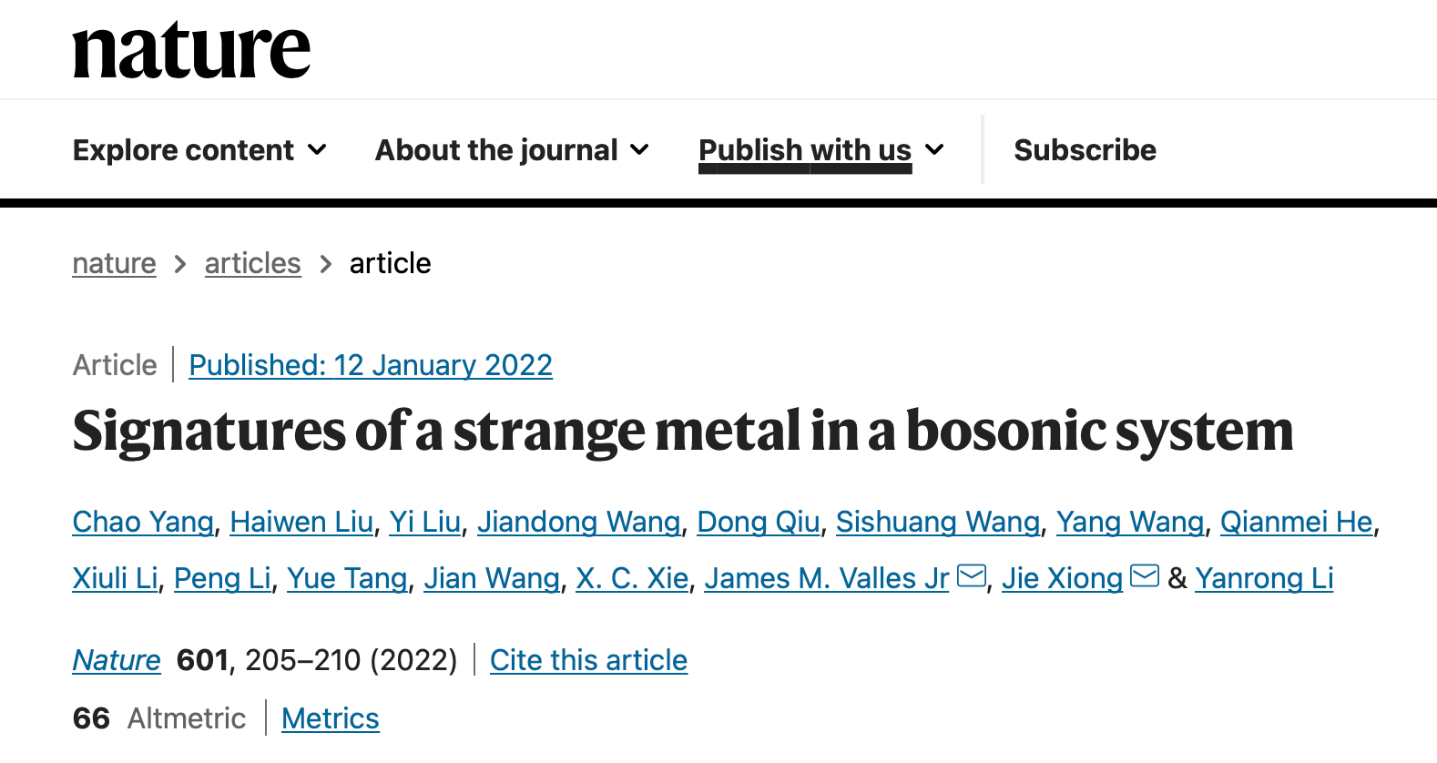 电子科技大学首次在高温超导体中发现玻色子奇异金属