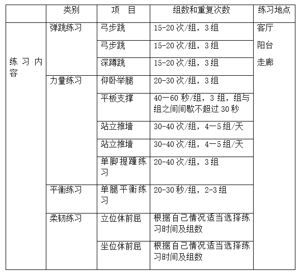 地面|寒假来了！跟着寒假家庭锻炼计划一起动起来！