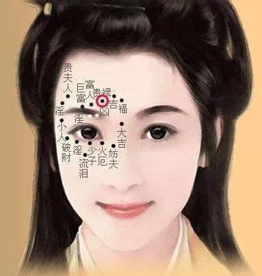 右眉上有痣