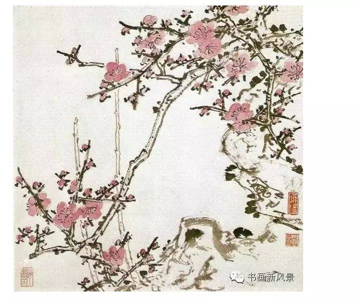 关山月《画梅十例》，大师手把手教你画梅花！_着色_白梅_要求