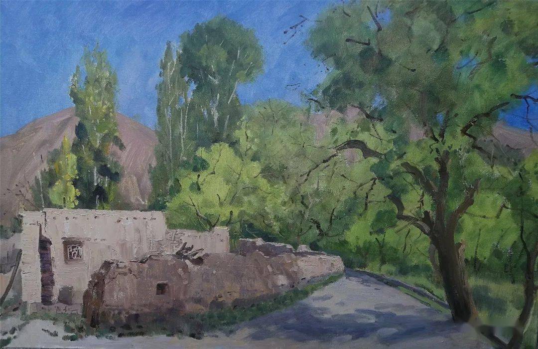 【写生啦】侯宝川2022开年大顺写生新作_cm_油画_布面