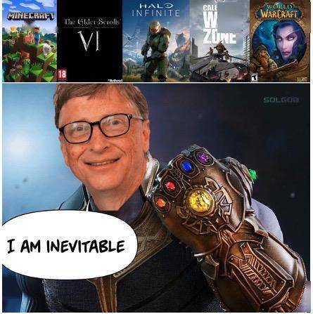 辐射,doom 再加上此次的使命召唤,魔兽,暗黑,守望,2500 万的 xbox