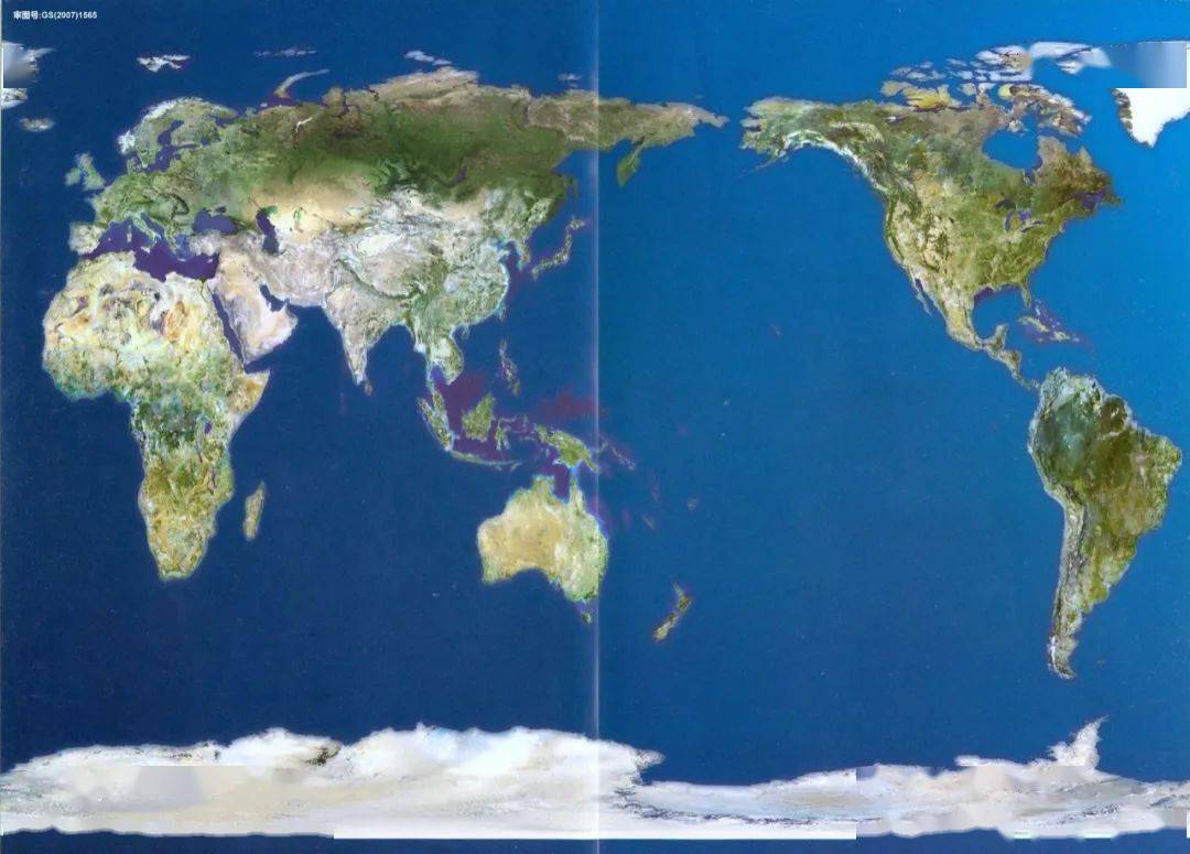 ▽扫描版世界卫星图▽单色版▽四色版世界地图▽任君选用各种版本