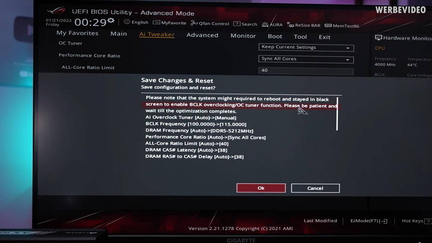 英特尔 B660 主板也可支持非 K 处理器超频，BCLK OC 功能实现