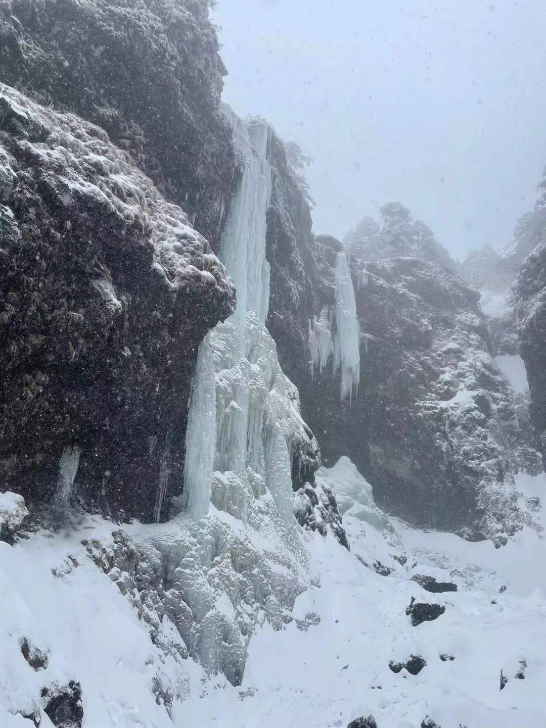 栈道|人间仙境！昆明这里下雪啦！周末约看雪吗？