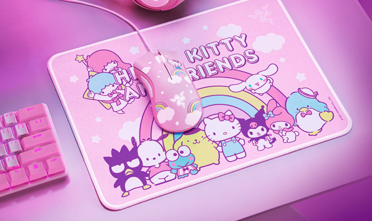 雷蛇推出 Hello Kitty 电脑配件产品，全系萌萌粉红色