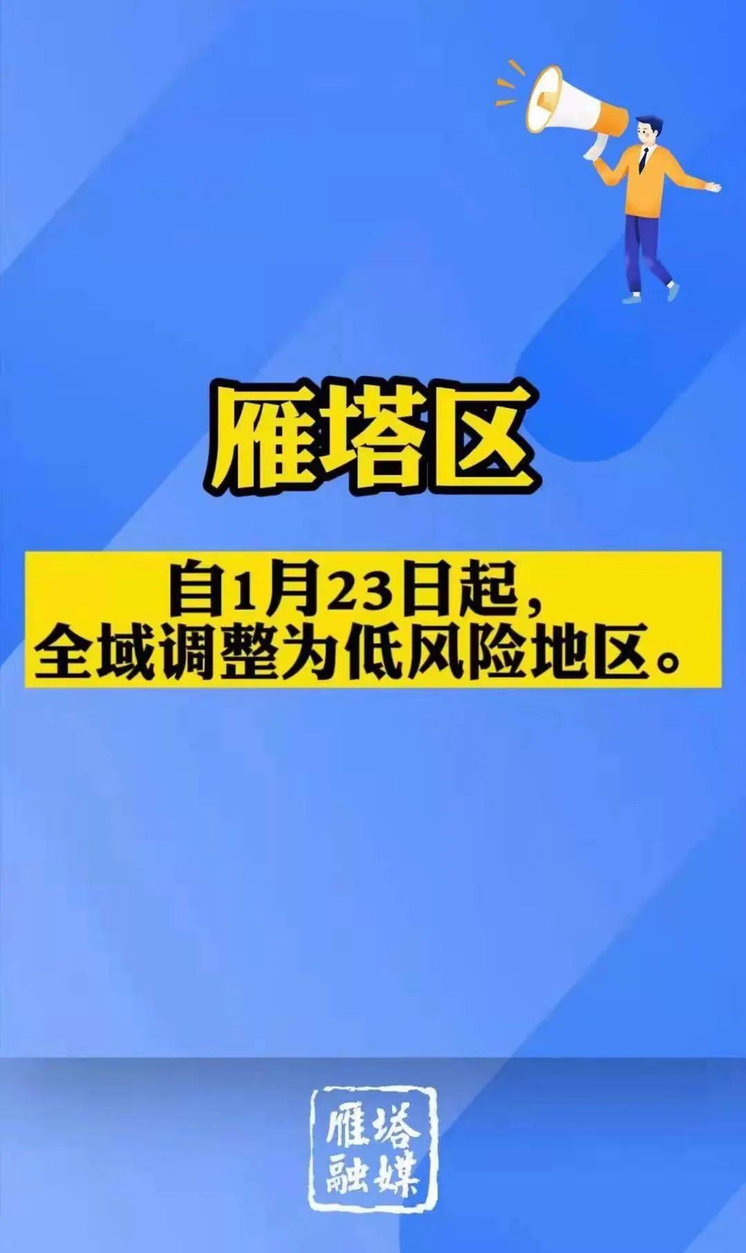 新区|西安雁塔区全域调整为低风险区！高新区多地再降级！曲江新区有序恢复堂食，全面开放景区！