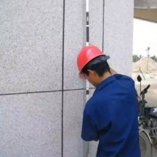 做石材，需要学会正确使用检测尺（靠尺）进行方法水平度 
