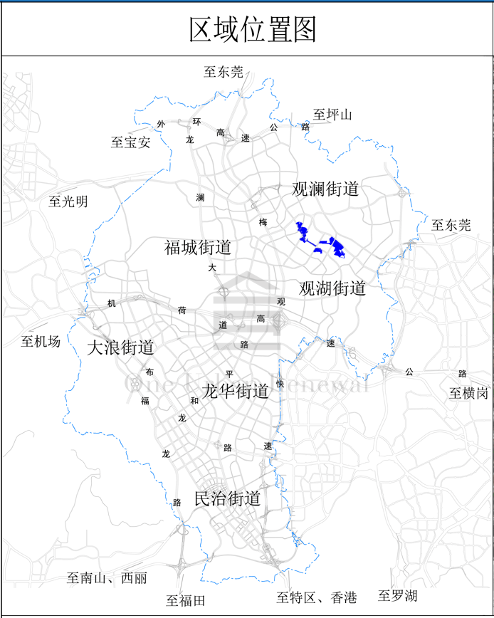 深圳龙华地图各街道图片