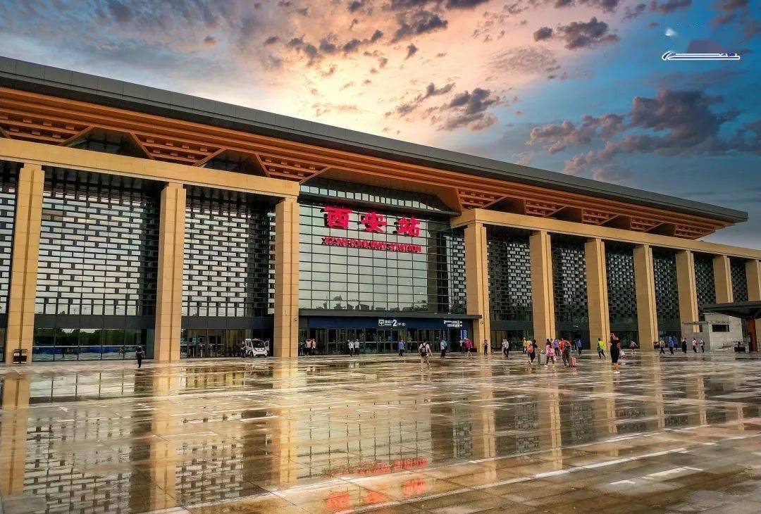 2021年5月,建成投用的西安站北站房.