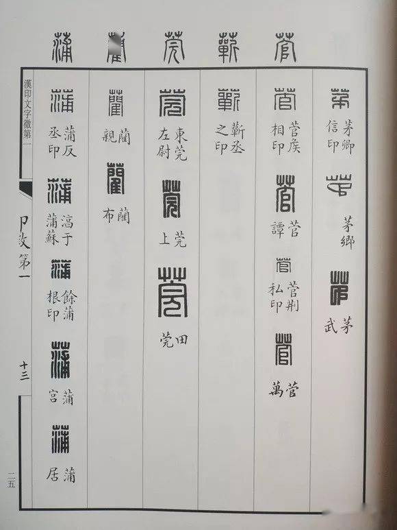 金石篆刻印者必备汉印文字字典字头2812个重文11533个