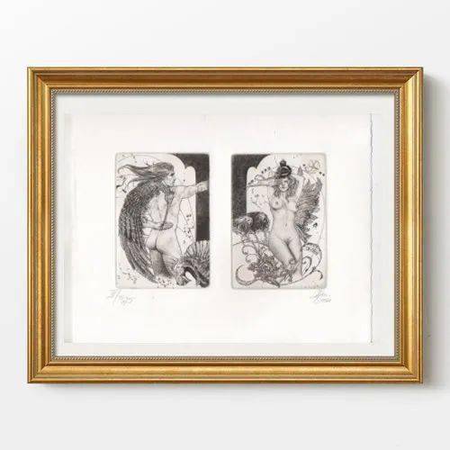 �ݲ�������2 prints one paper Girl and boyŮ�����к�