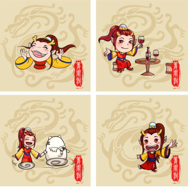 姜家龙酷萌表情包上线舞龙文化新传承