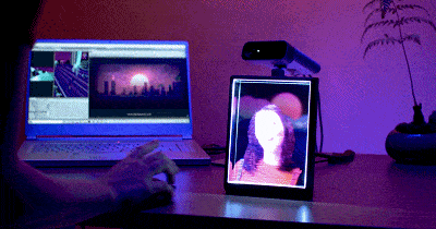 这个“相框”竟然是个全息3D显示器，立体感十足，太酷了_搜狐网