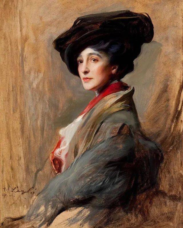 匈牙利艺术家德拉兹洛的绘画贵妇的气质与神韵