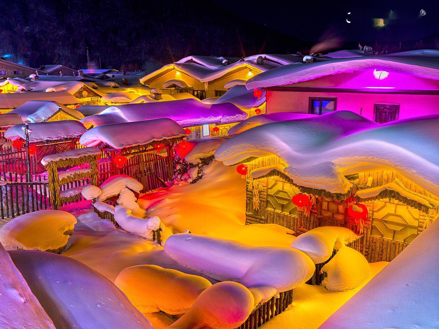 雪后夜景怎么拍摄影师给您几点建议走进最具年味的雪乡聊摄影