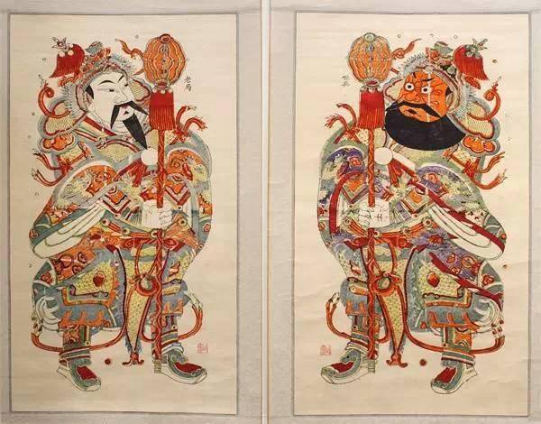 最早的门神:神荼 郁垒历史上,门神一词最早出现在《山海经》中:"东海