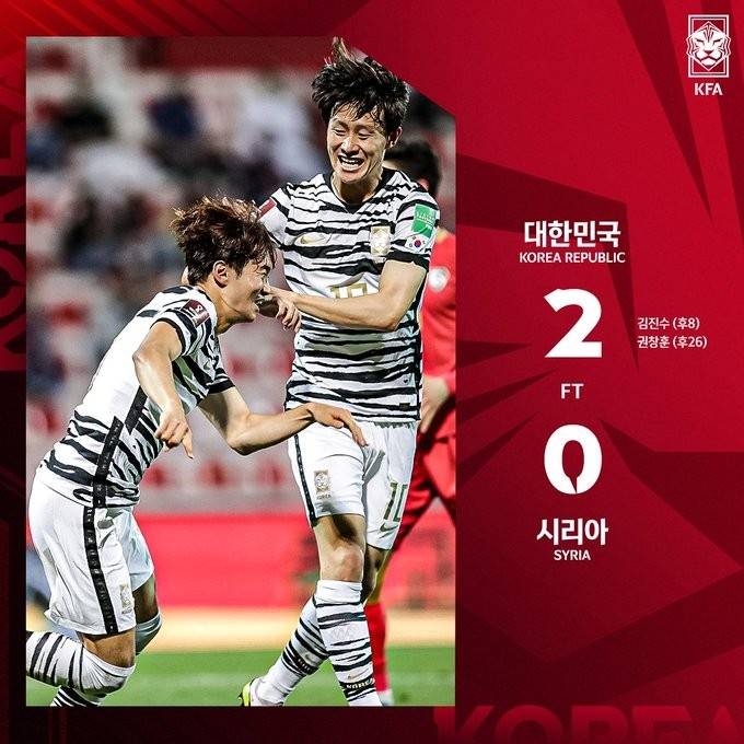 预赛|韩国出线，2022世界杯32队已产生15队