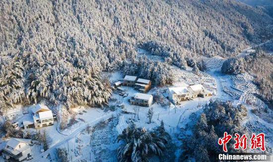 雪后初霁 安徽大别山区景美如画