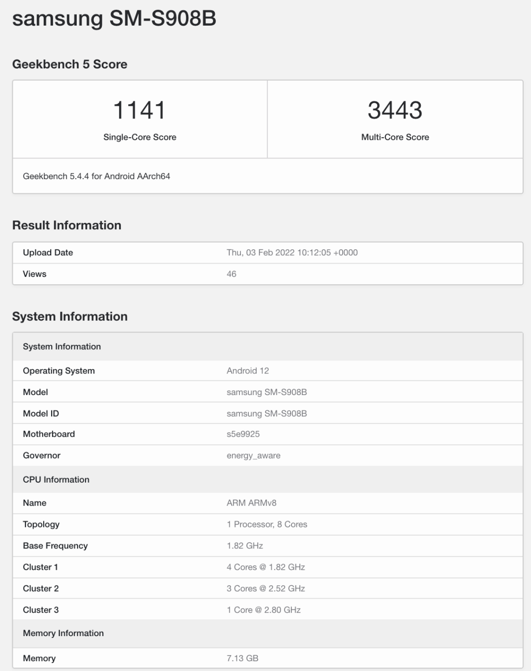 【SoC】安卓之光Exynos2200跑分出炉 对比骁龙8Gen1势均力敌？