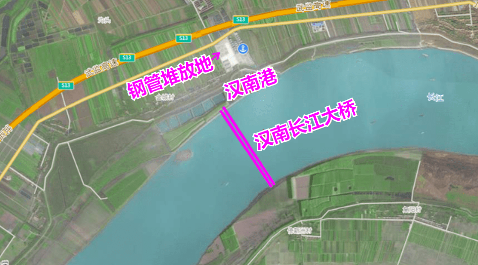 簰洲长江大桥开工图片