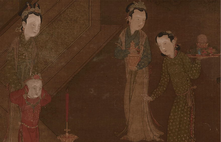 孩童|两幅明画里的春节：富贵之家与村野之间