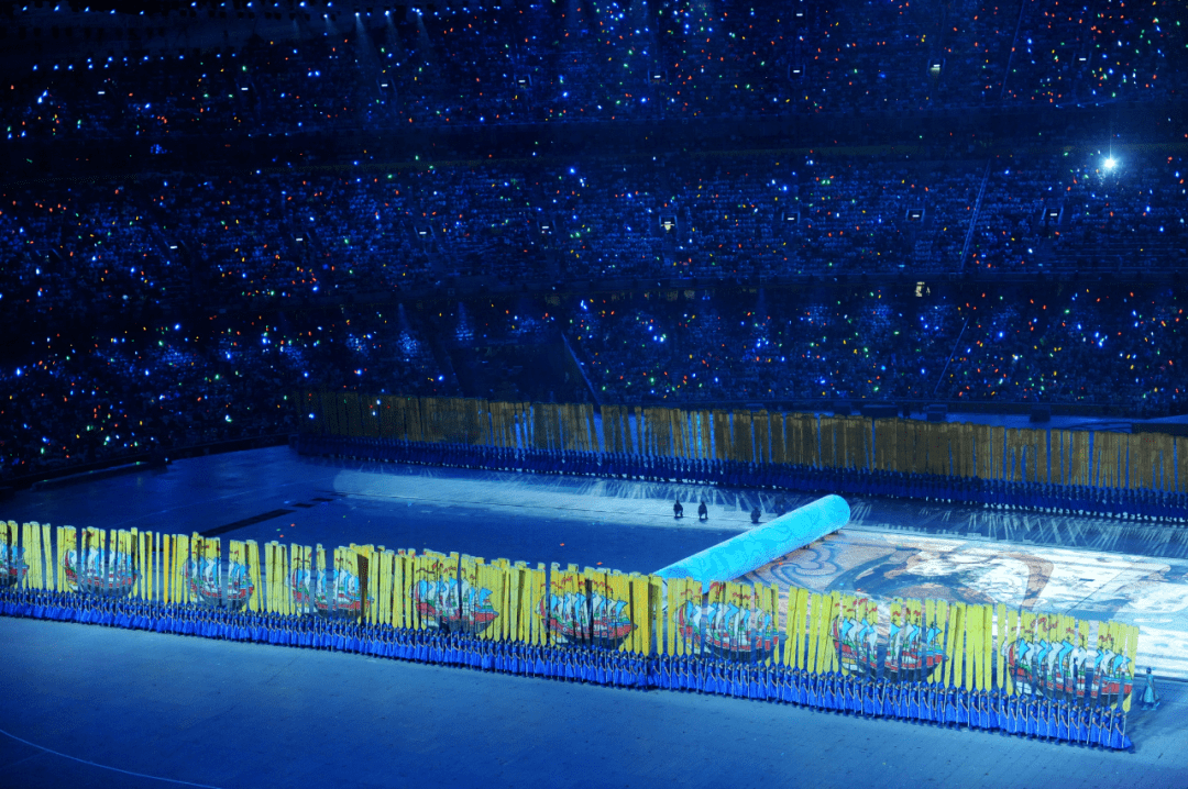 北京奥运会开幕式画轴图片