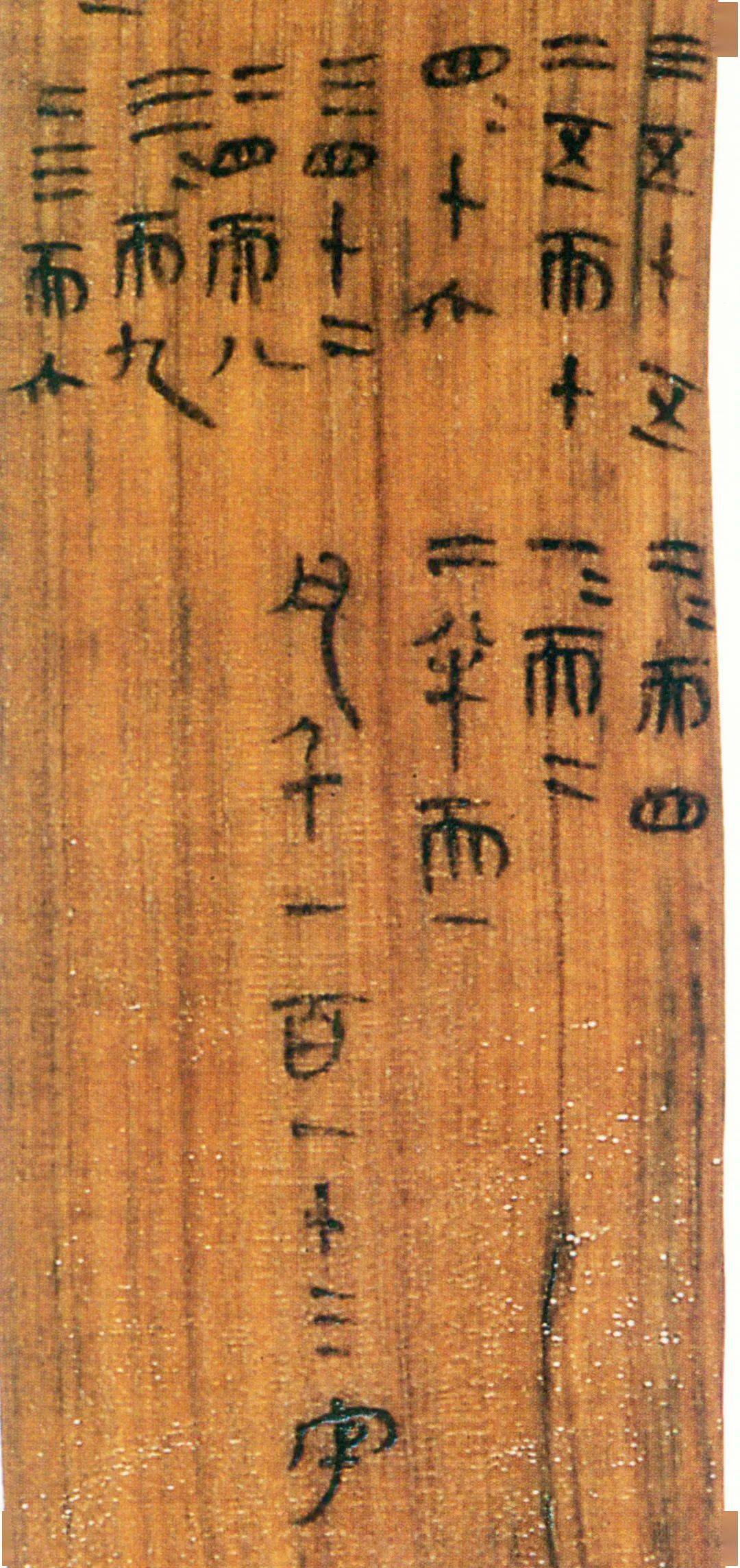 秦简《乘法口诀表》领先西方600年,改写数学发展史_里耶_简牍_字体