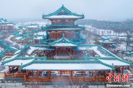 雪花|漫天雪花扮靓南京古韵建筑