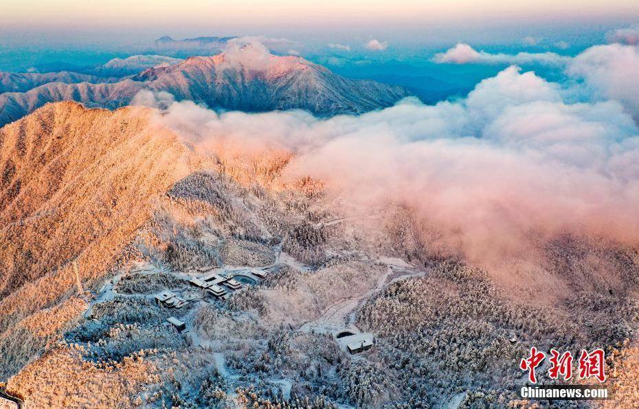 云海|江西武宁太平山现壮丽云海雾凇景观