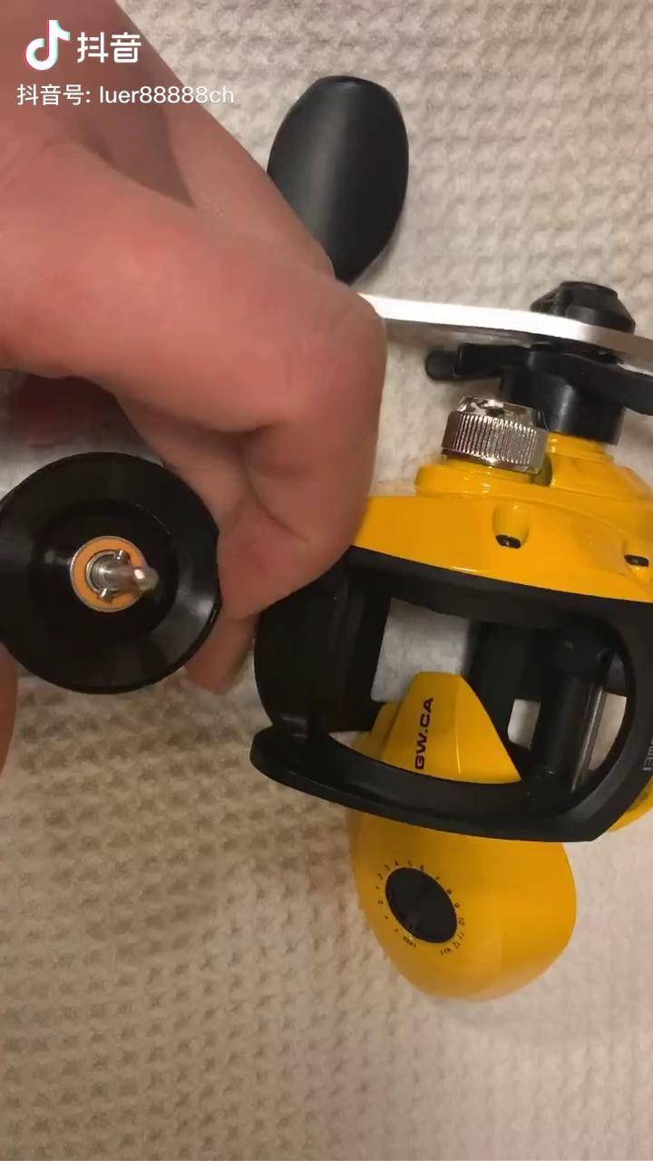 路亚光威小黄轮水滴轮改装空转十二秒以上