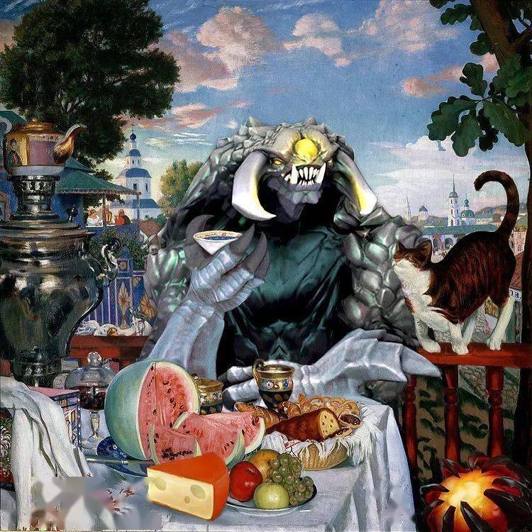 原型|这个小姐姐算是把DOTA2和世界名画玩透了