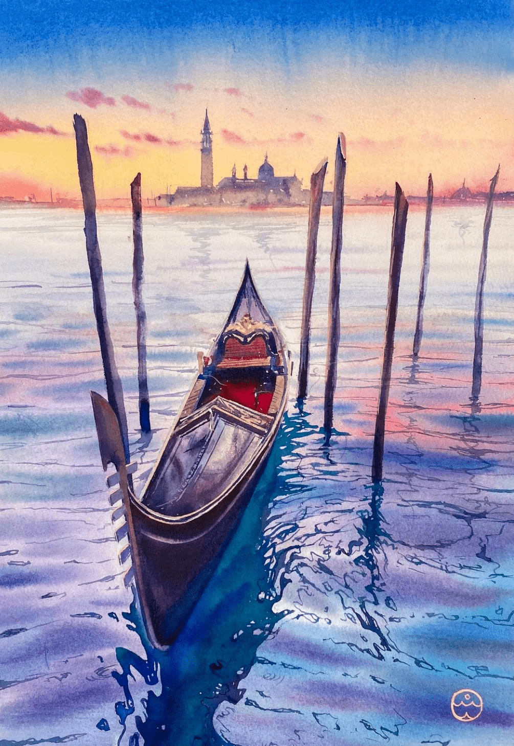 俄罗斯画家的水彩作品给人一种很柔和的美