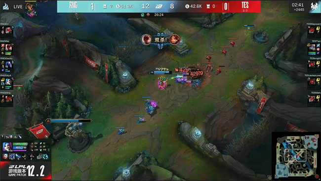 瑞兹|LOL-LPL：Xiaohu招牌飞机怒射四万输出，RNG顽强逆转2-0横扫TES