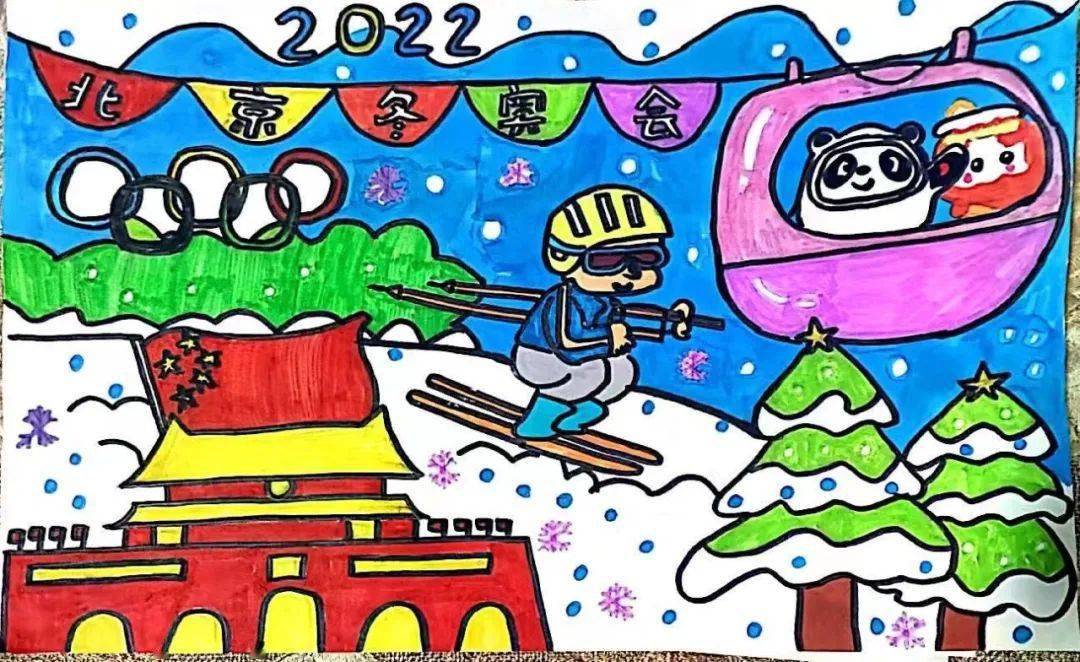 我用画笔绘奥运龙江残疾青少年为奥运加油