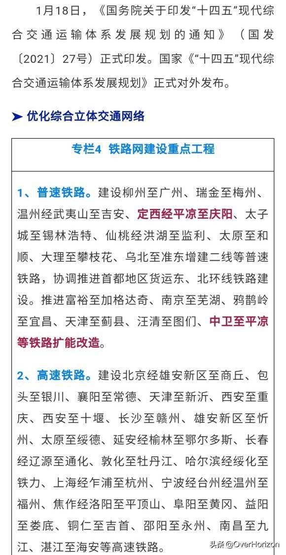 甘肅有一條新通道定平慶鐵路定西平涼慶陽將實現火車聯動