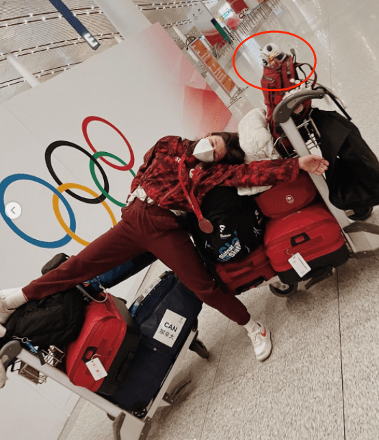 冰墩|加拿大运动员晒回国行李直呼“充实” 网友一眼看见冰墩墩