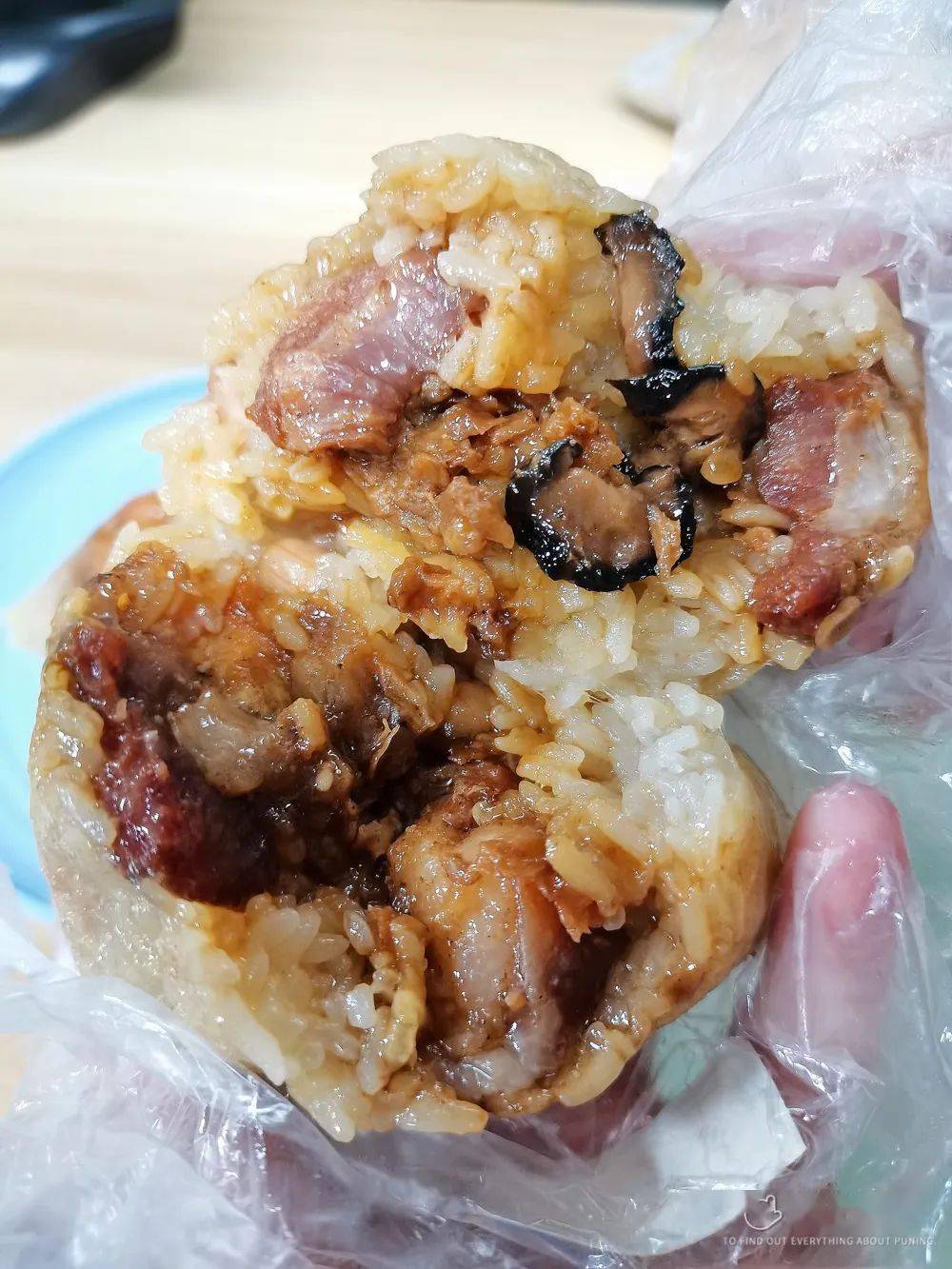 " 板栗香菇猪肉粽 "