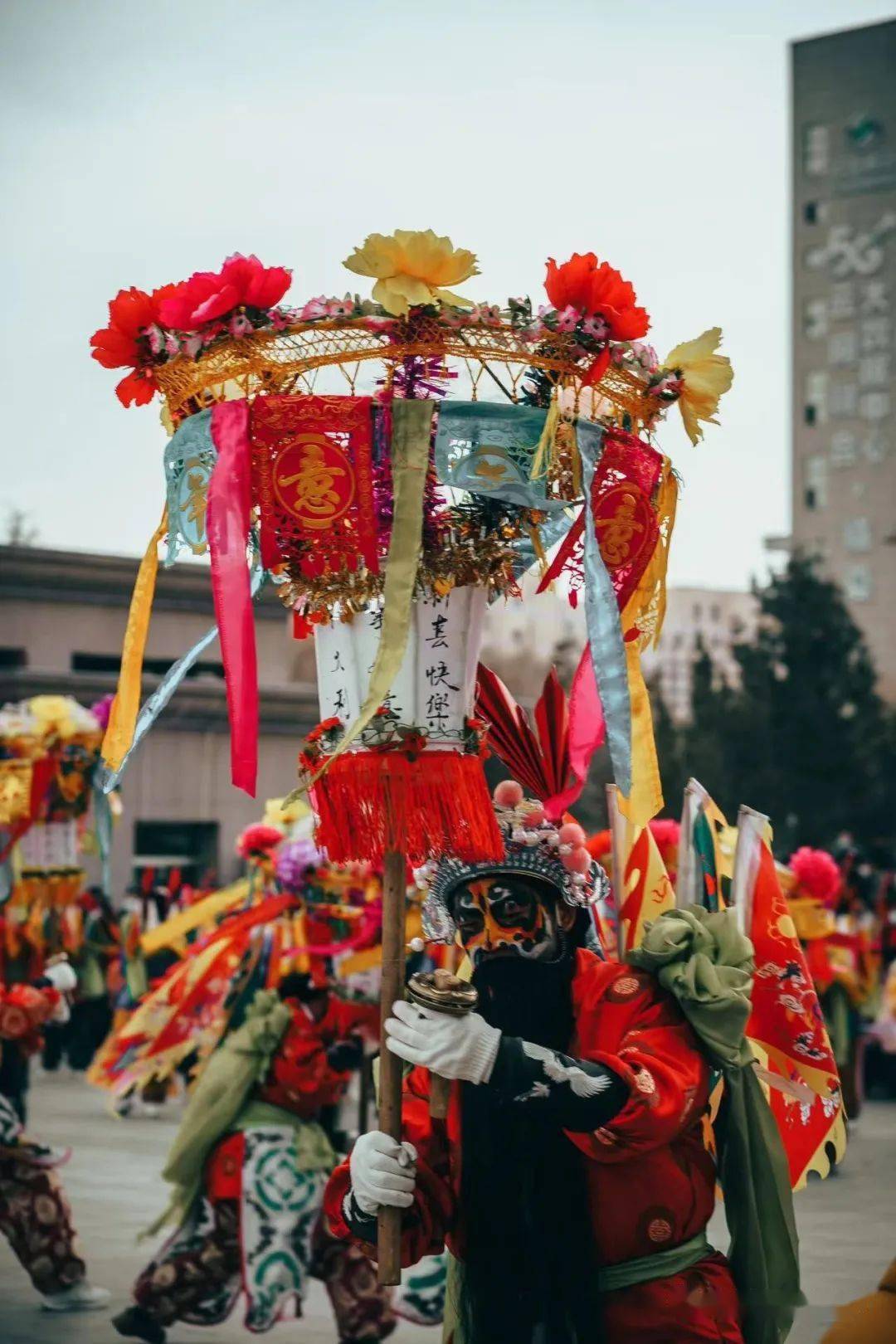 我们的中国梦文化进万家2022年临夏州迎新春接社火活动在临夏市精彩