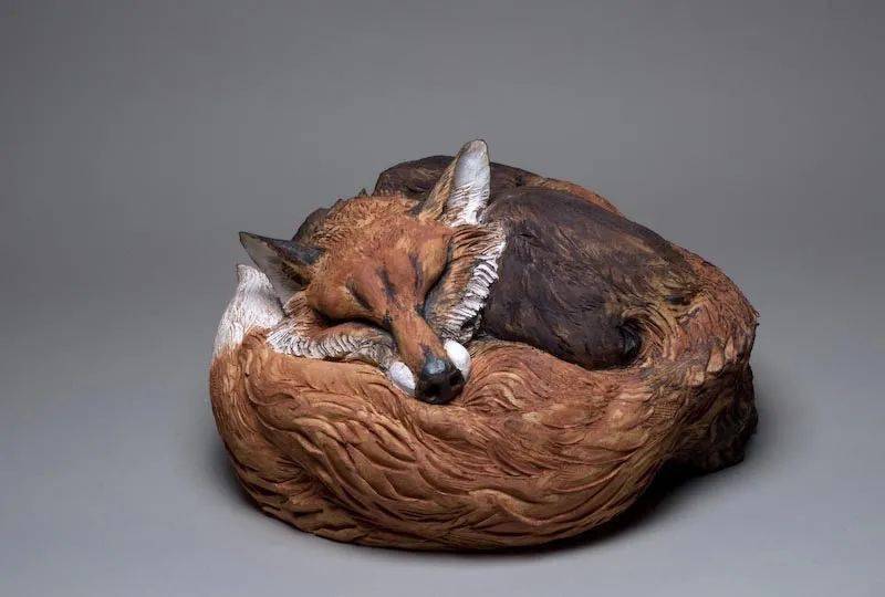 憨态可掬 | jeremy james动物雕塑_杰里米·詹姆斯_野兔_作品