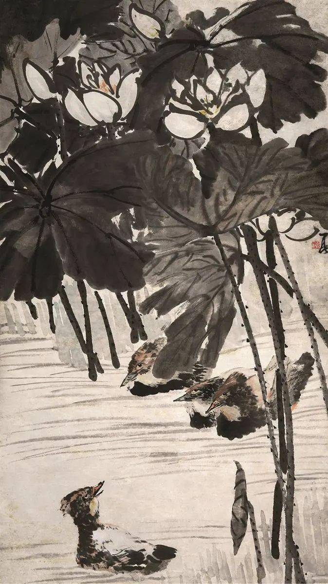 情人节,赏国画里的鸳鸯_荷花_艺术_经纪