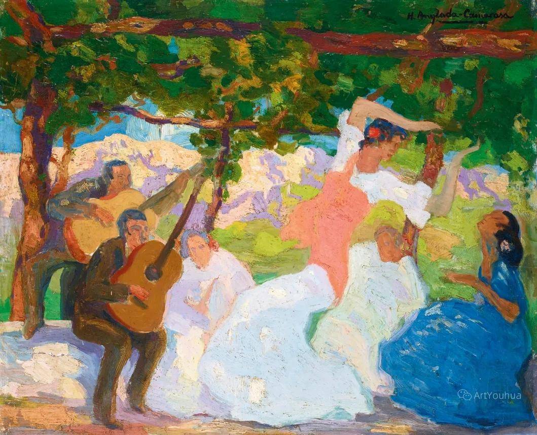 西班牙画家赫尔曼安格拉达卡马拉萨