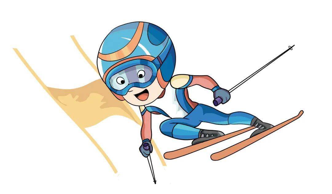 冬奥会滑雪人物动漫图片