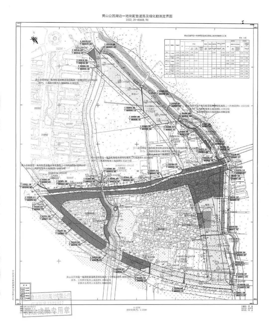 因 黄山公园周边一地块配套道路及绿化>建设需要,拟征收 兰江街道三凤