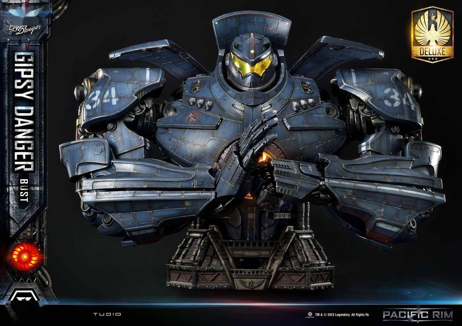 环太平洋危险流浪者机甲胸像重达56公斤霸气无比