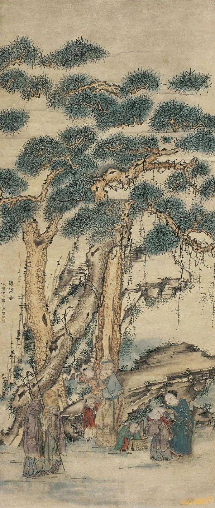 名品视界清代画家徐扬的国画作品欣赏