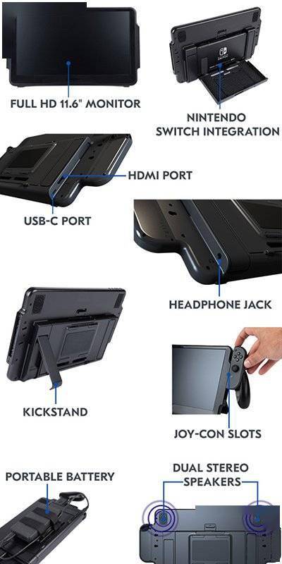 嫌NS太轻？厂商推出NS用11.6寸显示屏外设Orion