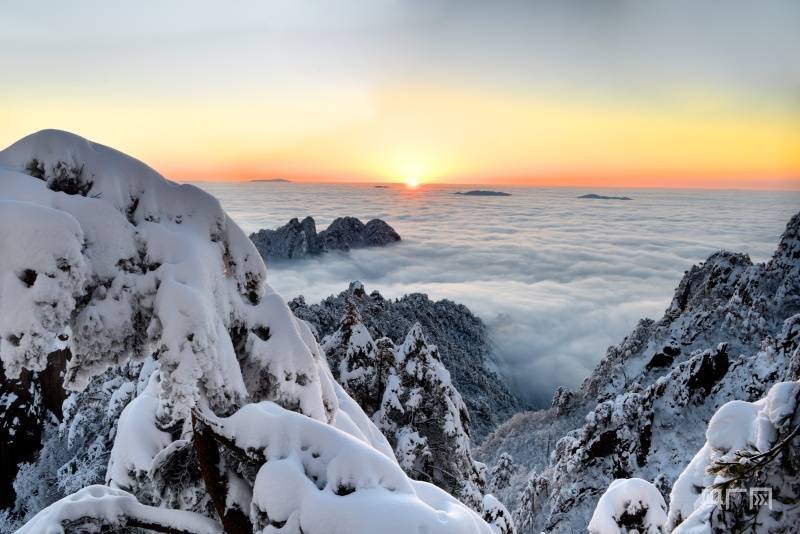 冬雪|“我想休假去黄山”，安徽黄山瑞雪连连惹馋网友