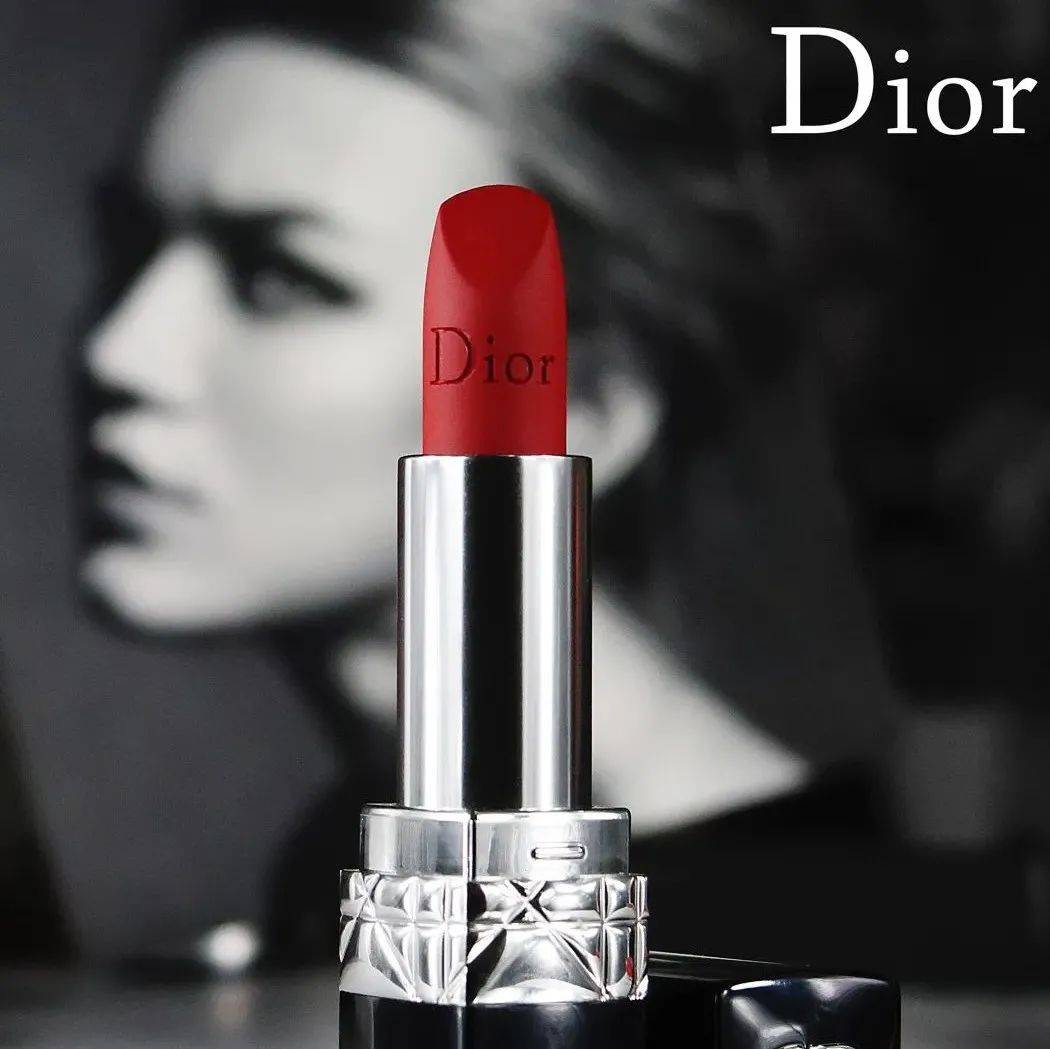 Dior口红小样套装，一抹瞬间气质升级，很滋润、特显白！_迪奥_丝绒_豆沙