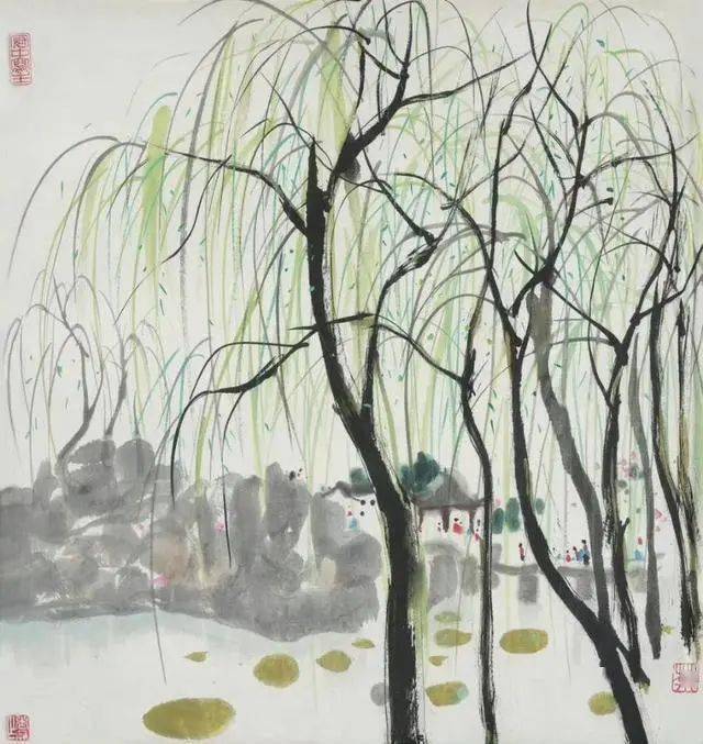 吴冠中画里阴晴